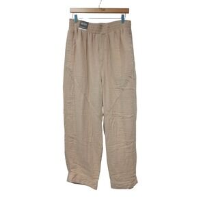 NEW Cotton On Body Sesame Gauze  Dance Pant XL Beige Elastic Waist Pull On NWT